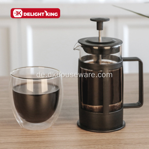 Hitzebeständiger French Press Topf aus Glas